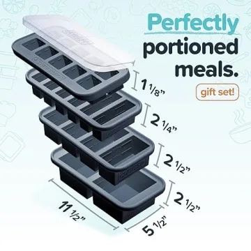 Souper Cubes Silicone Freezer Molds for Easy Meal Prep