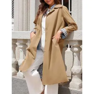 Tankaneo Women’s Long Trench Coat for All Occasions
