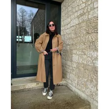 Tankaneo Women’s Long Trench Coat for All Occasions