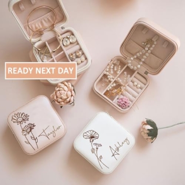 Bridesmaid Proposal Jewelry Box - Personalized Leather