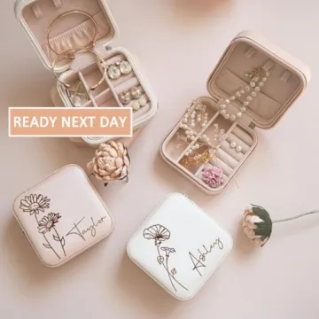 Bridesmaid Proposal Jewelry Box - Personalized Leather