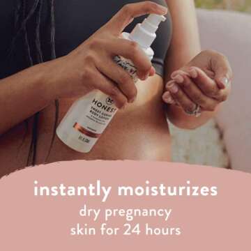 The Honest Company Honest Mama Sweet Curves Moisturizing Body Lotion for Sensitive Skin | Plant-Base...