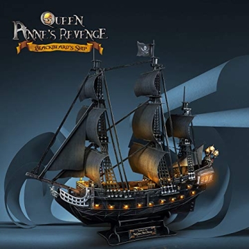 3D Puzzle Model Kit Queen Anne's Revenge for All Ages