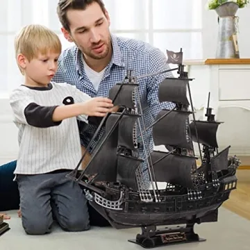 3D Puzzle Model Kit Queen Anne's Revenge for All Ages