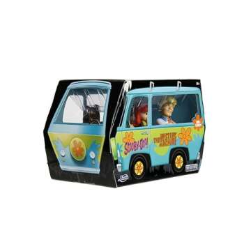 Jada Toys - MetalFigs 2.5" Scooby-Doo! 5-Pack – Shaggy, Scooby, Daphne, Velma, Fred – Die-Cast Figures – Collectible Display – Ages 8+