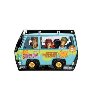 Jada Toys - MetalFigs 2.5" Scooby-Doo! 5-Pack – Shaggy, Scooby, Daphne, Velma, Fred – Die-Cast Figures – Collectible Display – Ages 8+
