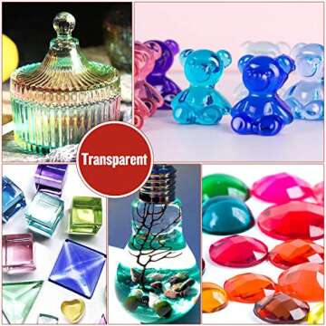 Epoxy Resin Pigment - 16 Colors Transparent Non-Toxic UV Epoxy Resin Dye Liquid for UV Resin Colorin...