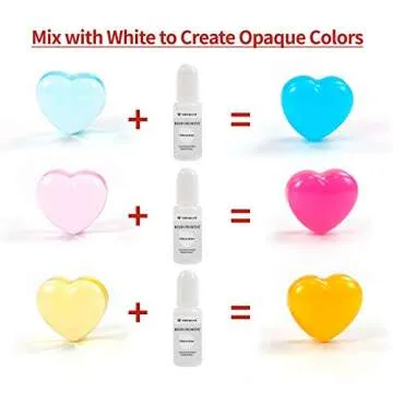 Epoxy Resin Pigment - 16 Colors Transparent Non-Toxic UV Epoxy Resin Dye Liquid for UV Resin Coloring, Resin Jewelry Making - Concentrated UV Resin Colorant for Art, Paint, Crafts - 0.35oz/10ml Each