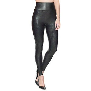 Stylish SPANX Women's Faux Leather Leggings in Black