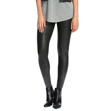 Stylish SPANX Women's Faux Leather Leggings in Black