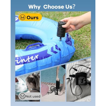 ZHENGXOO Mini Electric Air Pump for Inflatables