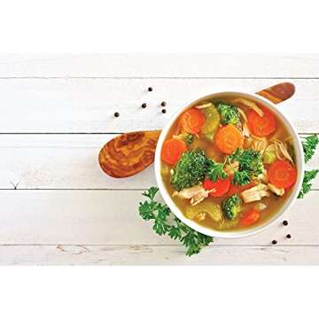 HIC Kitchen Souffle Ramekin Fine White Porcelain 64-Ounce