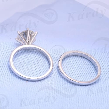 Kardy Luxury 7ct Moissanite Engagement Ring in Gold