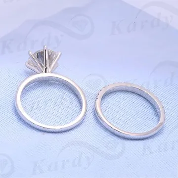 Kardy Luxury 7ct Moissanite Engagement Ring in Gold