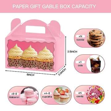 MOORAY 50 Pack Treat Boxes for Parties and Events