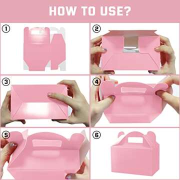 MOORAY 50 Pack Treat Boxes for Parties and Events