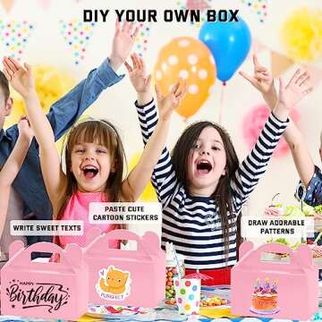 MOORAY 50 Pack Treat Boxes for Parties and Events