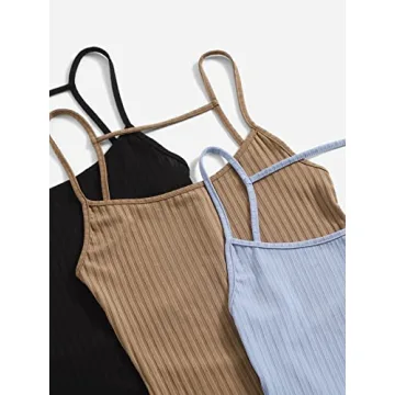 Floerns Women's 3 Piece Sleeveless Rompers for Summer Fun