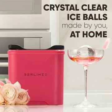 Berlinzo Ice Ball Maker - 2.4-inch Clear Ice Spheres