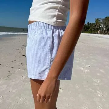 Y2k Plaid Shorts for Women - Comfy Gingham Pajama Bottoms