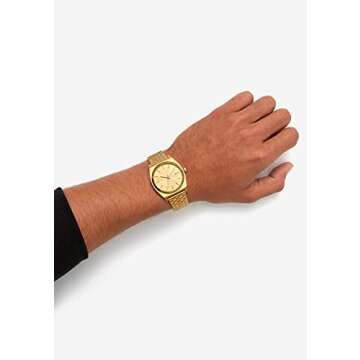 NIXON Time Teller A045 - All Gold / Gold - 100m Water Resistant Men's Analog Fashion Watch (37mm Watch Face, 19.5mm-18mm Stainless Steel Band)
