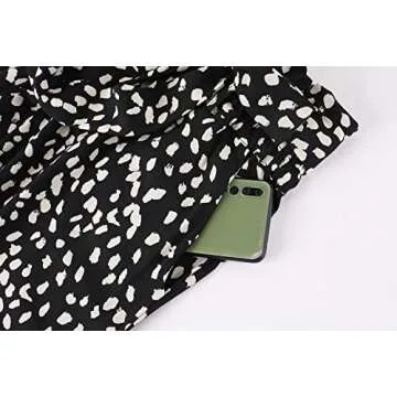 SySea Womens High Waisted Leopard Print Palazzo Pants Belted Wide Leg Long Trousers with Pockets