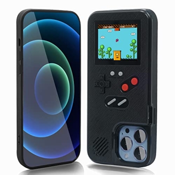 WeLohas Gameboy Case for iPhone 13/13 Pro, Handheld Retro 168 Classic Games, Color Video Display Gam...