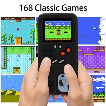 WeLohas Gameboy iPhone 13 Case with 168 Classic Games