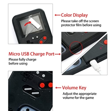 WeLohas Gameboy iPhone 13 Case with 168 Classic Games