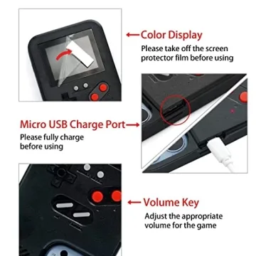 WeLohas Gameboy iPhone 13 Case with 168 Classic Games