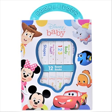 Disney Baby Mickey Mouse, Minnie, Toy Story and More! - My First Library 12 Board Book Set - First W...