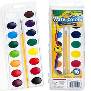 Crayola Watercolor 16ct Set - Vibrant, Washable Fun for Kids