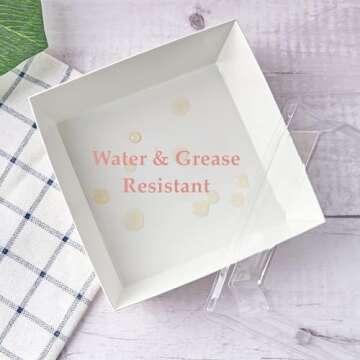 Ocmoiy 100 Pack Charcuterie Boxes with Clear Lids