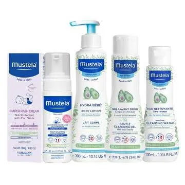 Mustela Newborn Bathtime Essentials for Baby Care