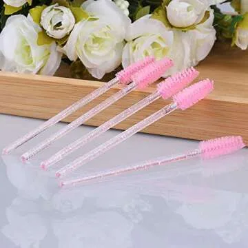 G2PLUS 100PCS Eyelash Brushes - Perfect for Mascara & Brows