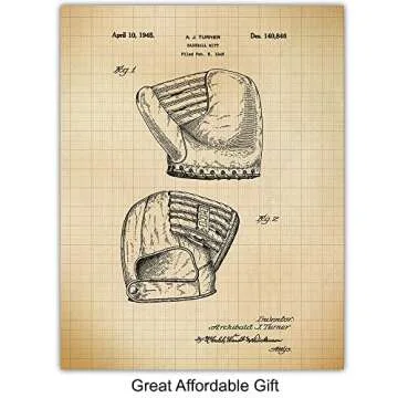 Vintage Baseball Patent Art Prints - Chic Home Decor