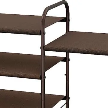 3-Tier Bronze Shoe Rack Organizer for Your Closet