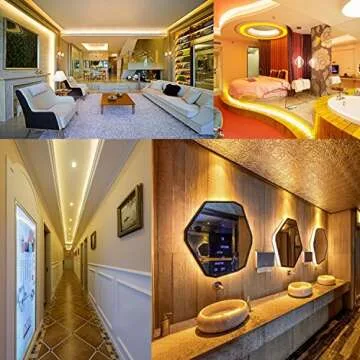 GUOTONG Warm White LED Strip Lights for All Spaces