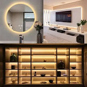 GUOTONG Warm White LED Strip Lights for All Spaces