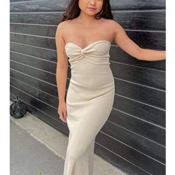 Sdencin Twist Knot Front Maxi Dress for Effortless Elegance