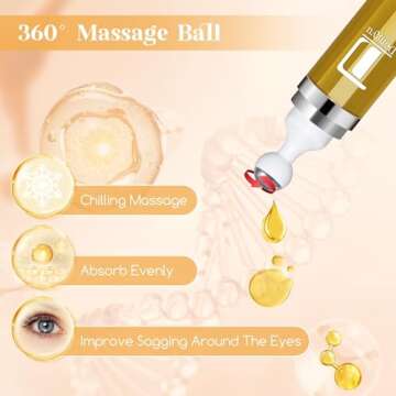 Retinol Eye Serum Anti Aging: Caffeine Under Eye Cream for Dark Circles Puffiness Bags - Reduce Wrin...