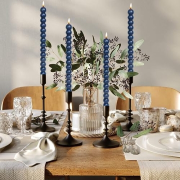 Elegant MAITREYA Olive Green Spiral Taper Candles