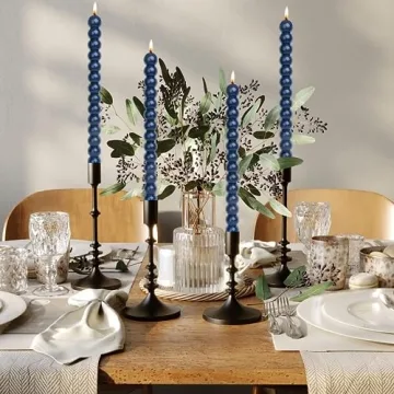 Elegant MAITREYA Olive Green Spiral Taper Candles