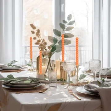 Elegant MAITREYA Olive Green Spiral Taper Candles