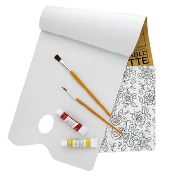 PRO ART Disposable Palette, 9-inch x 12-inch, 40 Sheet Tape Bound Pad