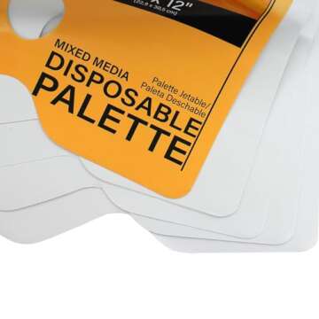 PRO ART Disposable Palette, 9-inch x 12-inch, 40 Sheet Tape Bound Pad