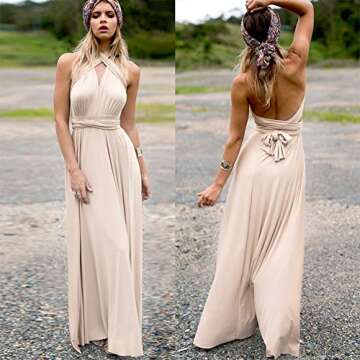 Elegant Women’s Transformer Multi Way Wrap Maxi Dress for All Occasions