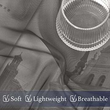 Elegant NICETOWN Sheer Curtains for Home Decor