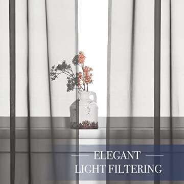 Elegant NICETOWN Sheer Curtains for Home Decor
