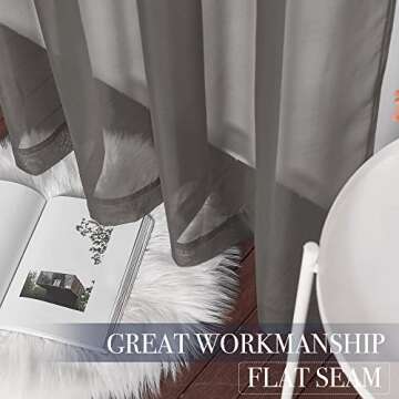 Elegant NICETOWN Sheer Curtains for Home Decor